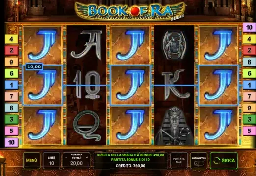 Book of Ra Deluxe — Casinos con este proveedor